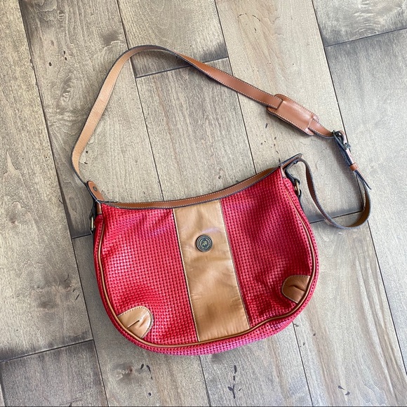 John Romain Handbags - 70s Vintage John Romain Bag Purse Leather Red Hobo
